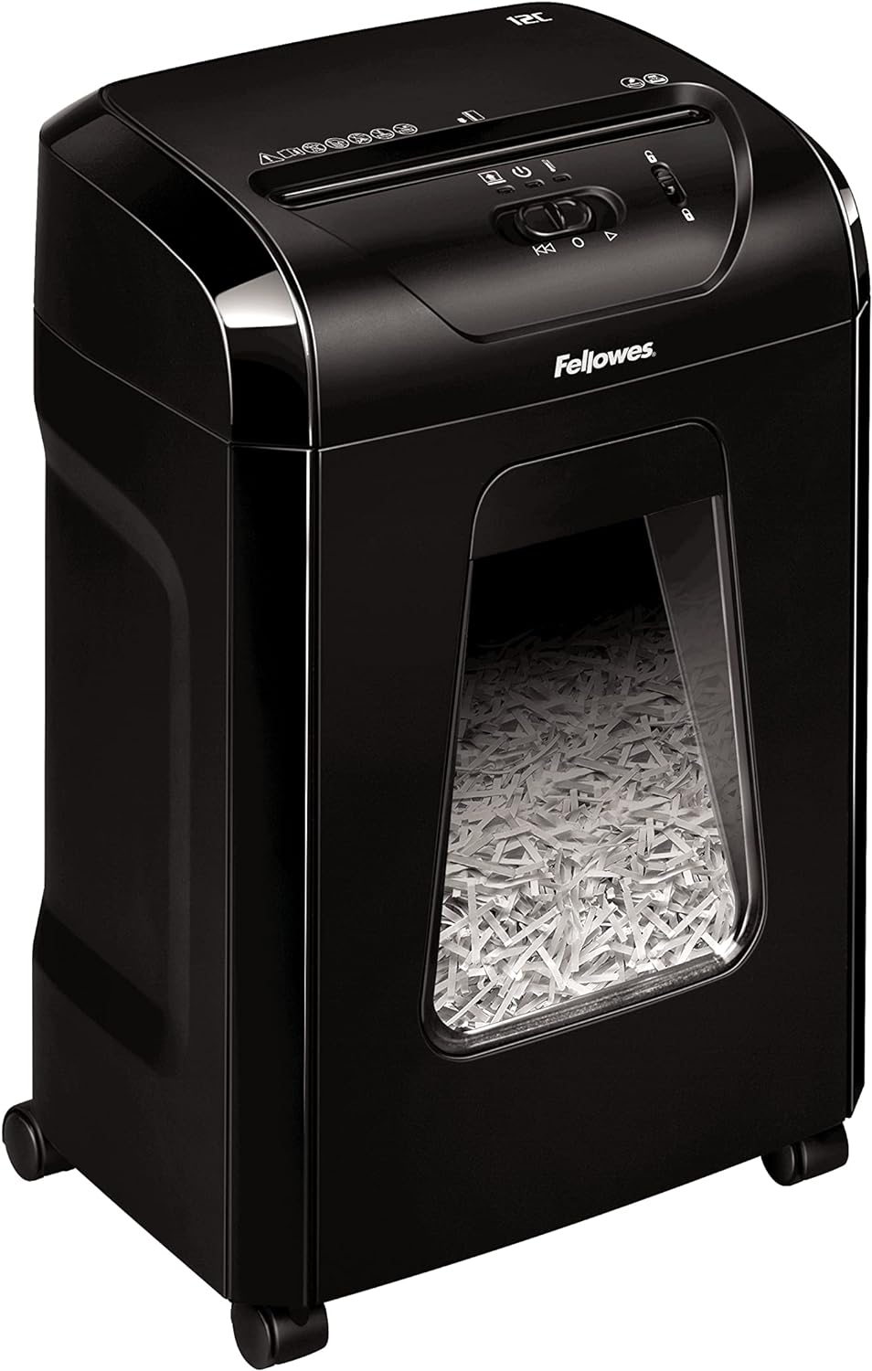 Fellowes Aktenvernichter Powershred 12C, 12 Blatt 4x40mm Partikelschnitt (P-4), mit Sicherheitssperr