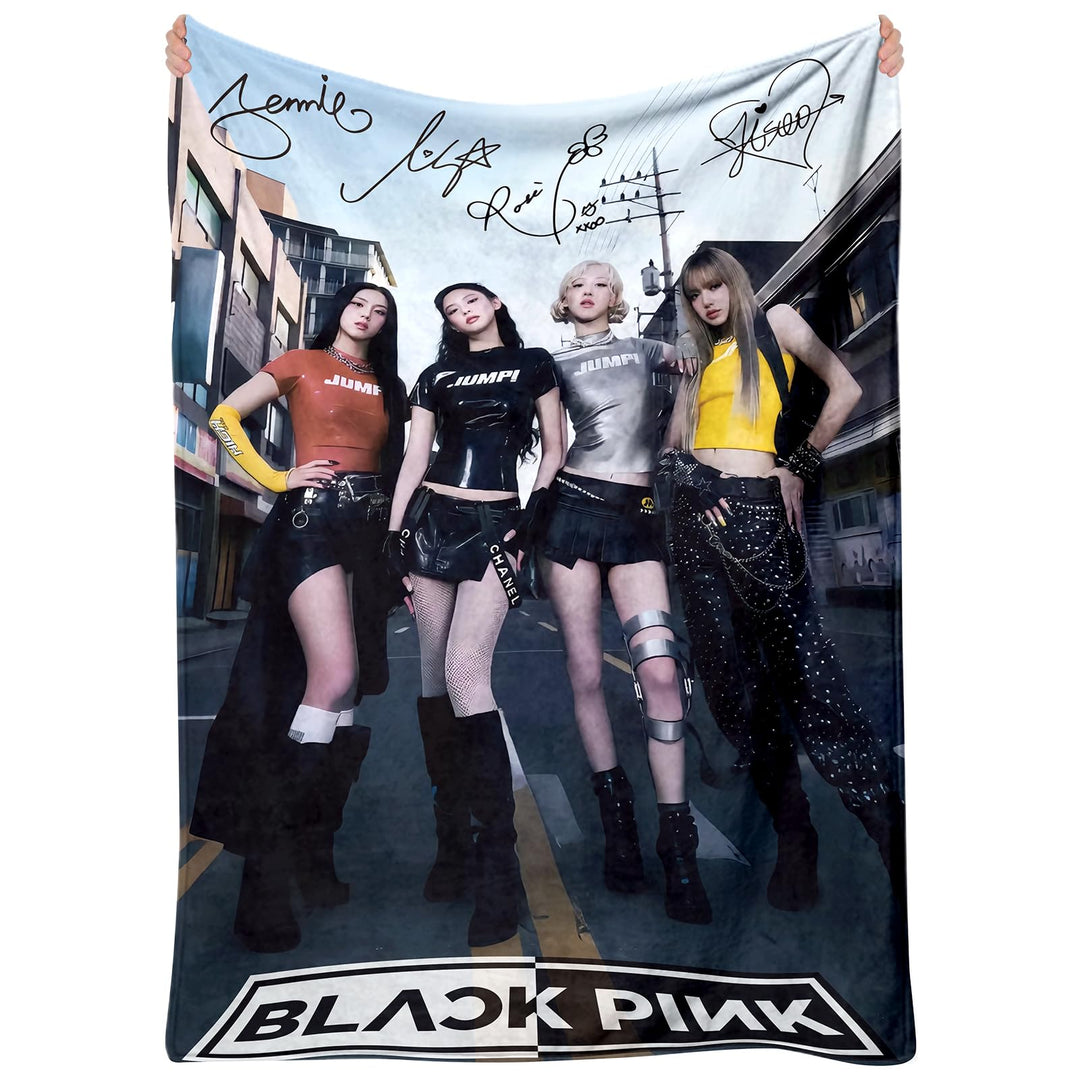 Blackpink Decke für Fans, Mehrzweck-Flanelldecke Superweiche Flanelldecke für Lounging Reisen Outdoo