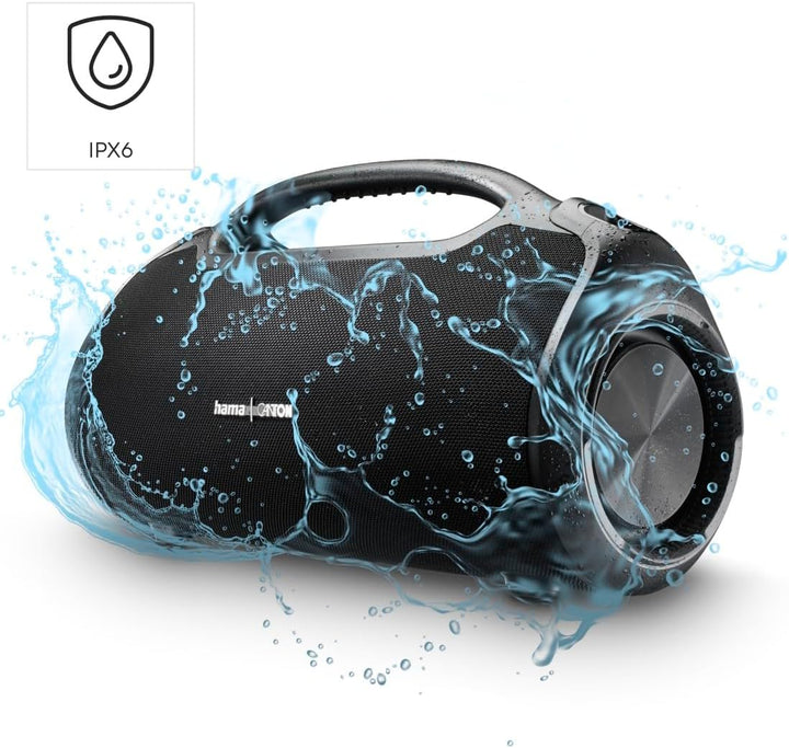 Hama Bluetooth Lautsprecher Outdoor 120W (App, wasserfest IPX6, 24 Stunden Akkulaufzeit, Pro Sound,