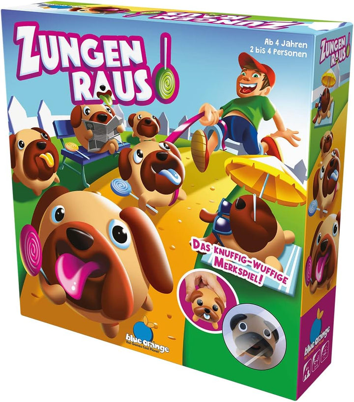 Blue Orange, Zungen Raus!, Kinderspiel, Gedächtnisspiel, 2-4 Spieler, Ab 4+ Jahren, 15 Minuten, Deut