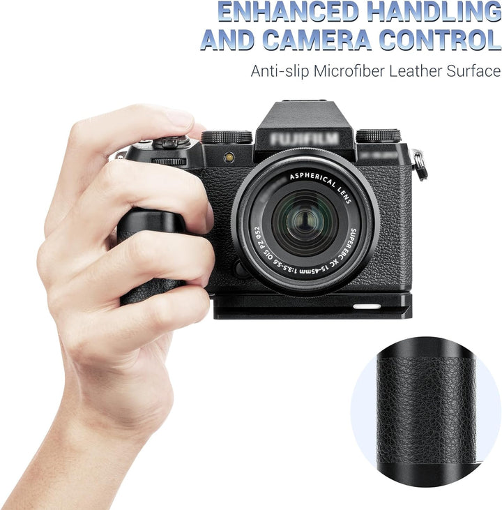 JJC Metall Kamera Handgriff für FUJIFILM X-S20 Kamera, X-S20 Schnellwechselplatten Halter Erweiterun