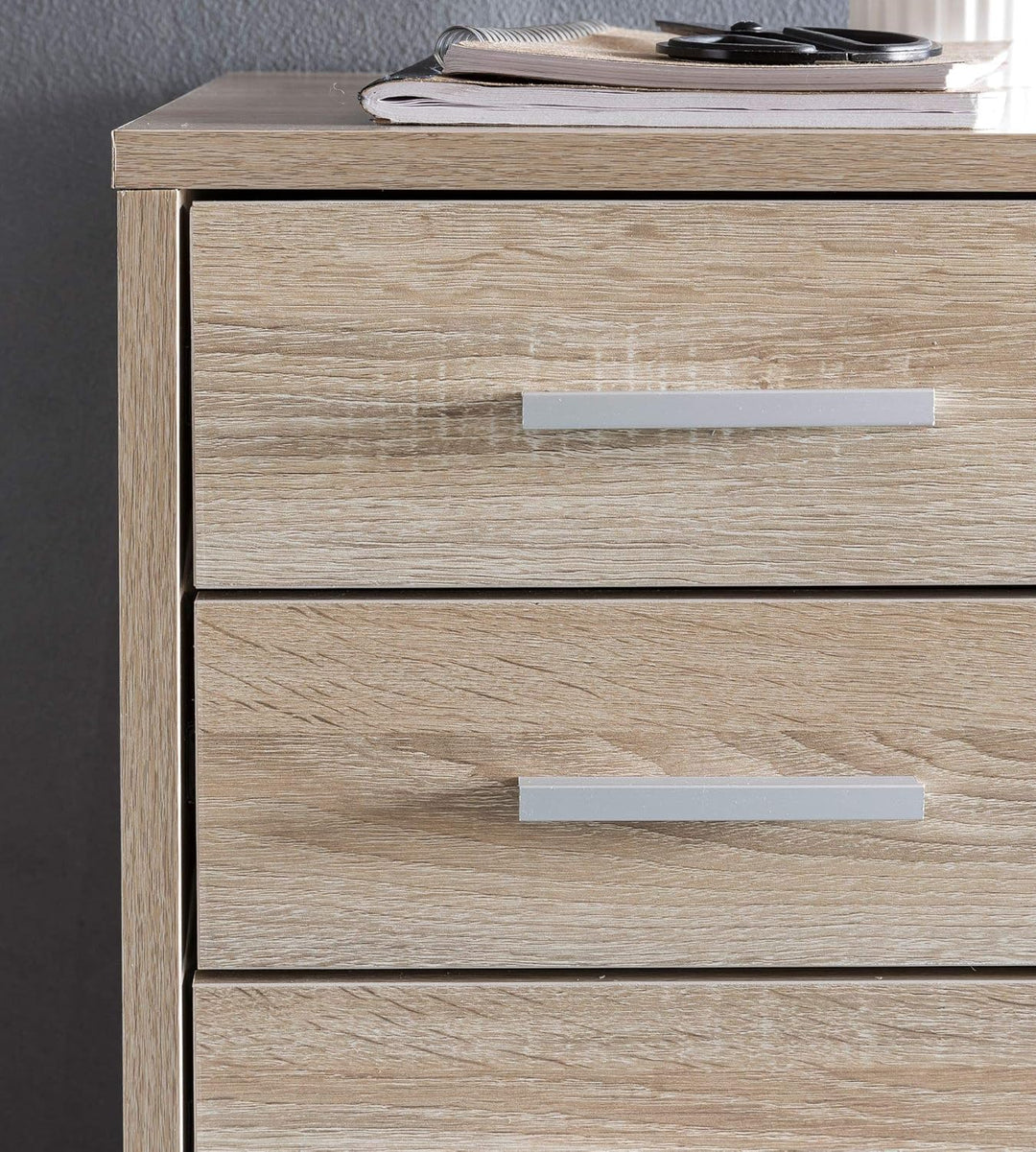 Schubladenschrank ITTER Holz: 5 Schubladen, Rollen, melaminharzbeschichtet - KADIMA DESIGN. Farbe: B