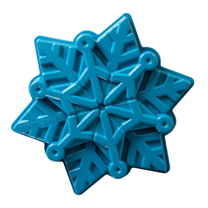 Nordic Ware Backform, Kuchenform, Schneeflocke, Eiskönigin, Winter blau, Aluminium, Antihaft, NW 882