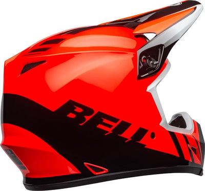 Bell Motocross-Helm MX-9 Mips Dash - White/Blue Orange/Black S, Orange/Black S