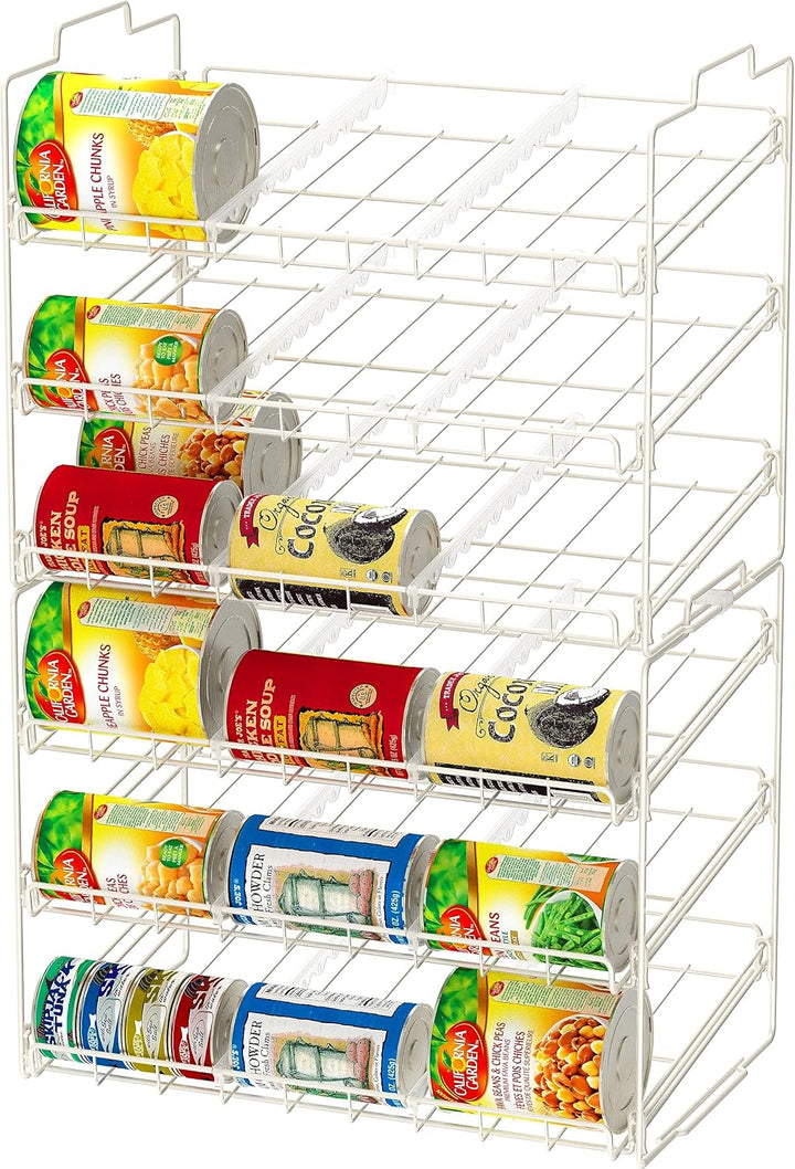 Deco Brothers Supreme, Stapelbarer Dosenregal Organizer, Weiss Weiss/Opulenter Garten, Weiss/Opulent