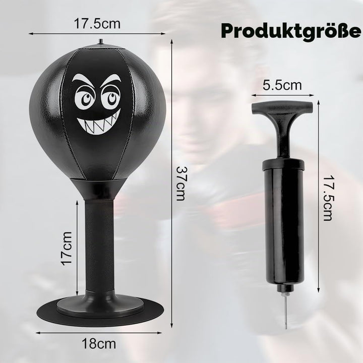 Punchingball Tisch mit Saugnapf, Strapazierfähiger Ball Rage Bag Desktop Punching Bag Mini Boxsack f