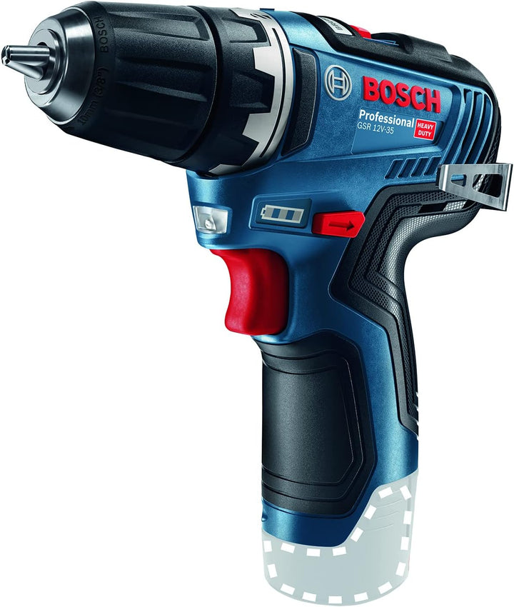 Bosch Professional 12V System Akku-Bohrschrauber GSR 12V-35 (ohne Akkus und Ladegerät, im Karton) +