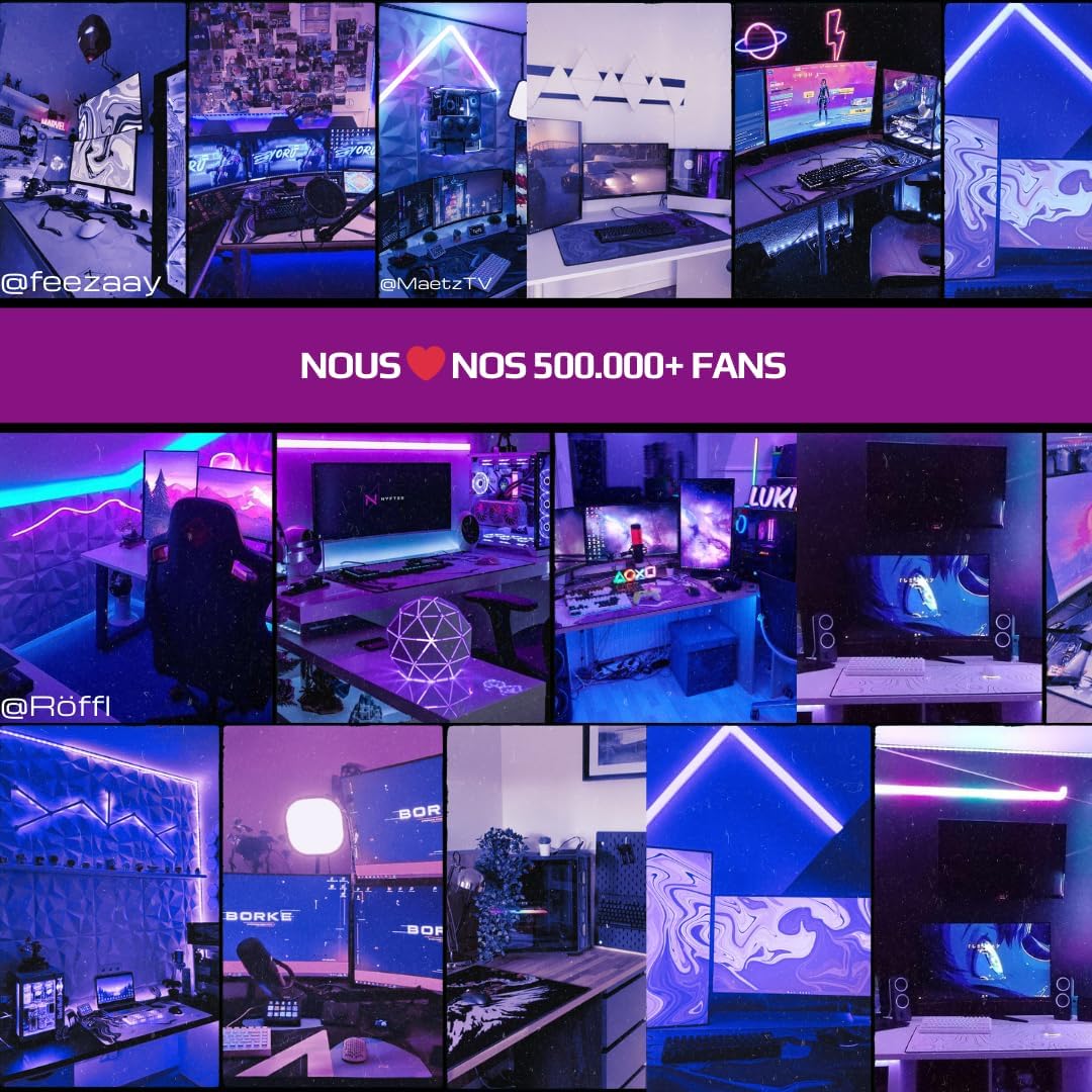 Nyfter - XXL Gaming Mauspad Sakura Weiss 900 x 500mm Premium Fuji Mousepad Size Gross vernähte Kante