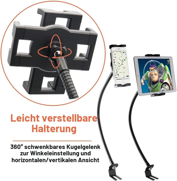 Oilcan Sitzschiene Autohalterung Tablet Halterung, LKW Van Bolzen Tablet Handyhalter mit Schwanenhal