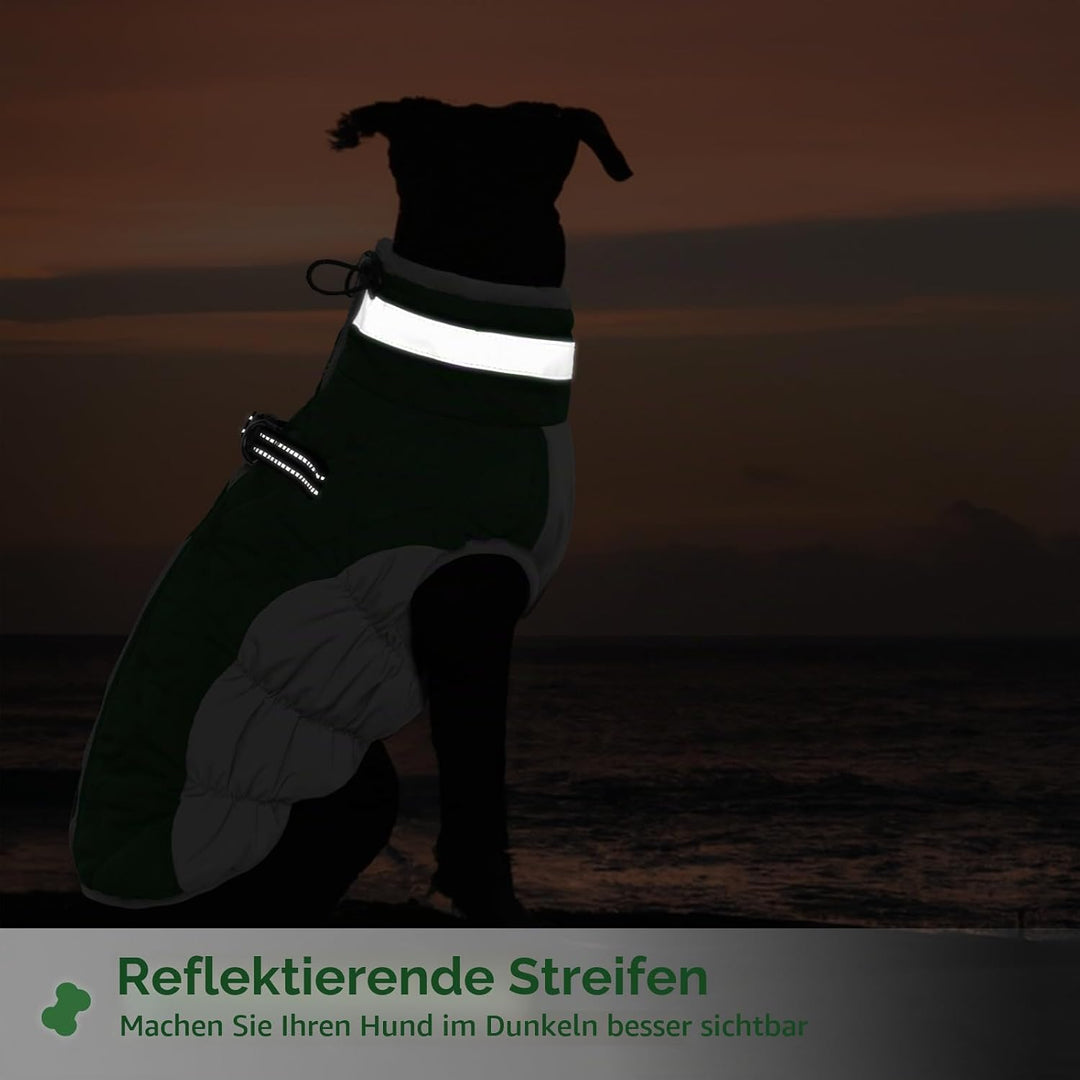 Hundejacke Fleece Winter, Winter Hundemantel wasserdichte Winterweste Jacken Hundemantel Hundepullov