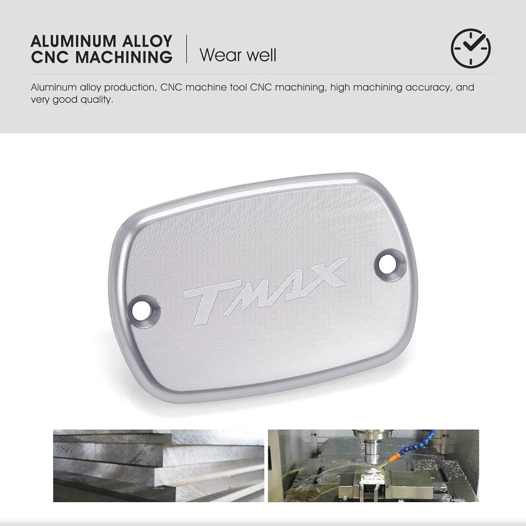 MOLONG 2 Stücke Motorradzubehör Vorderen Bremsflüssigkeitsbehälter Deckelschutz für T-MAX 500 Tmax 5