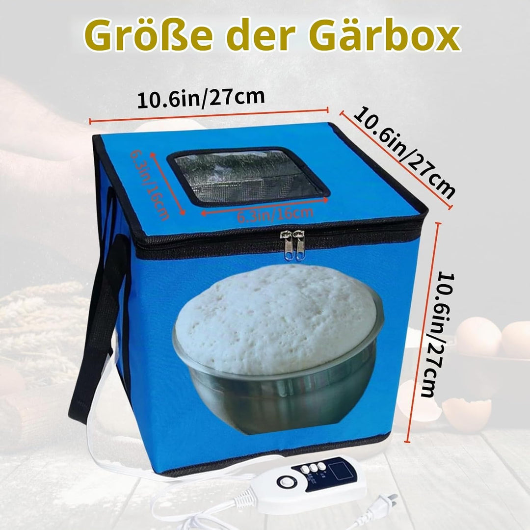 Cloud Fire Faltbare Teiggärbox, Temperatureinstellung Gärbox mit Deckel, Abnehmbarer Multifunktions