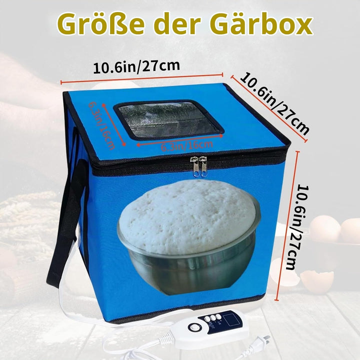 Cloud Fire Faltbare Teiggärbox, Temperatureinstellung Gärbox mit Deckel, Abnehmbarer Multifunktions
