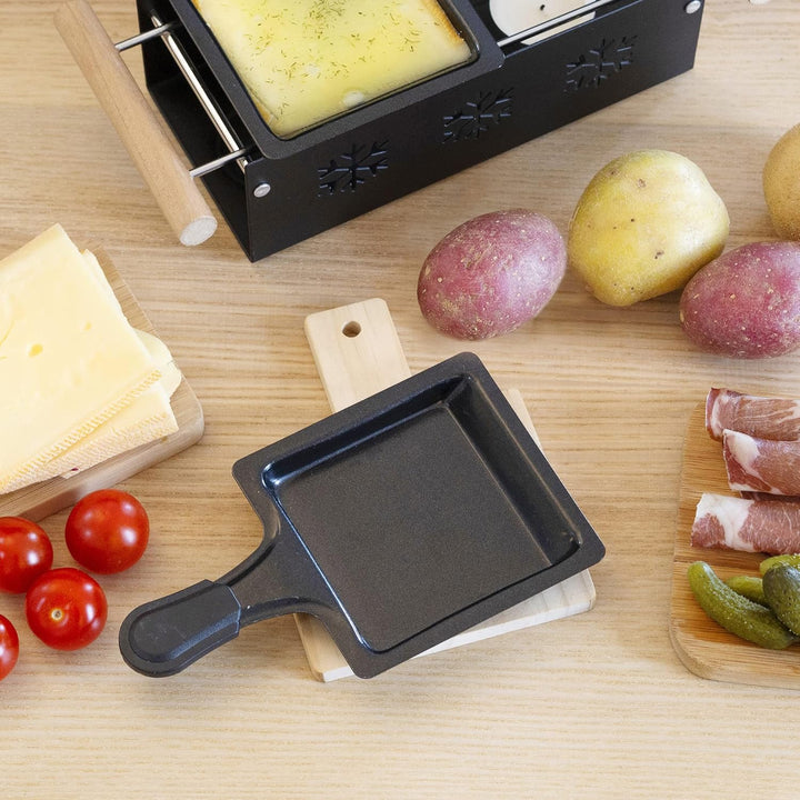 COOK CONCEPT KU6536 Pfannenablage aus Holz, 4 Stück, für Küche, zum Kochen, speziell für Grillplatte