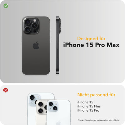 Woodcessories - BioCase, Magnetische Handyhülle für iPhone 15 Pro Max kompatibel mit MagSafe, Hülle