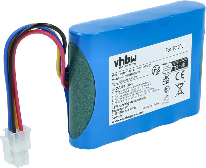 vhbw 1x Netzteil, 1x 3000 mAh Akku, 1x 10 m Niederspannungskabel kompatibel mit Husqvarna Automower