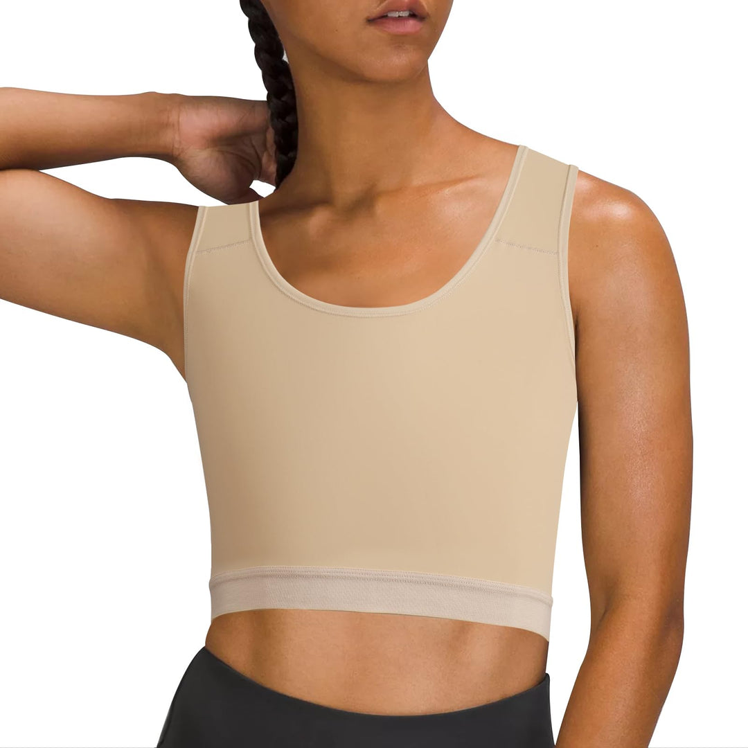 XUJI Atmungsaktive Halb Brust Binder für Transgender FTM Pullover Binder XL N-nude, XL N-nude