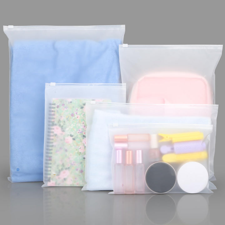 Zip-Beutel Reisetasche, 50 Stück 5 Grössen Zip Beutel Reise für Kleidung, Aufbewahrung Kleidung Reis
