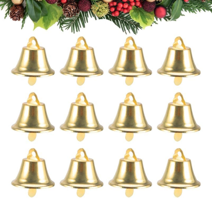 Operitacx 120 StüCk GlöCkchen Zum Basteln, 20mm Kleine GlöCkchen FüR Basteln, Weihnachtsglocken, Win