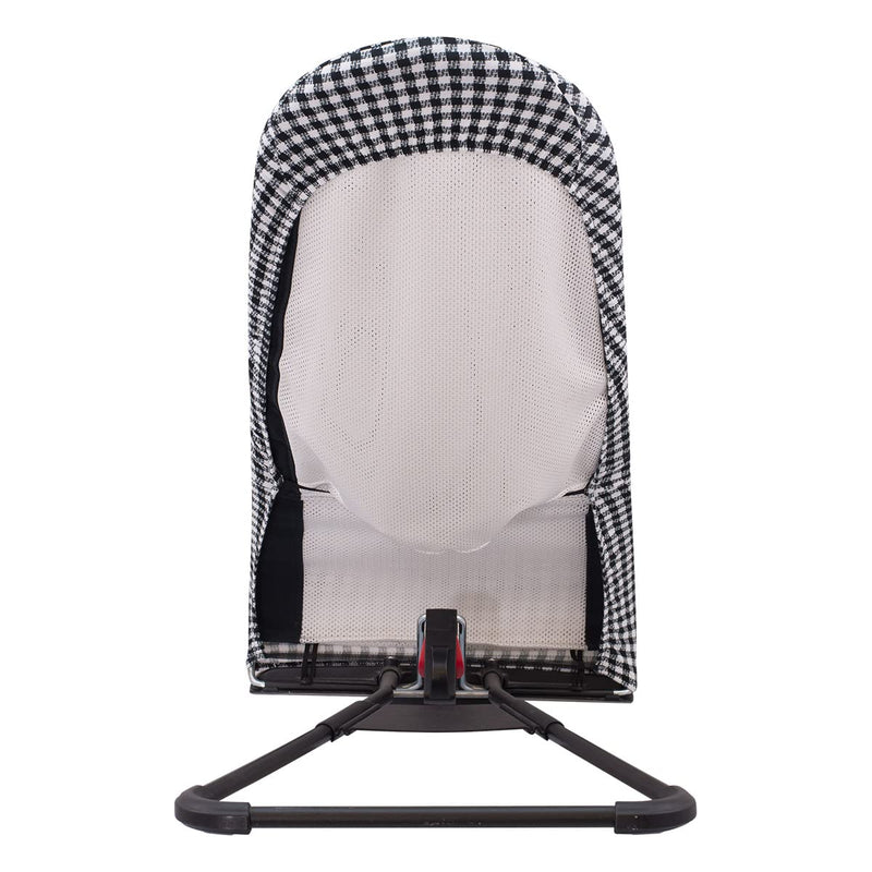 JYOKO KIDS Bezug kompatibel mit Babybjorn Bliss, Balance, Soft (Vichy, Baumwolle) Schwarz und Weiss,