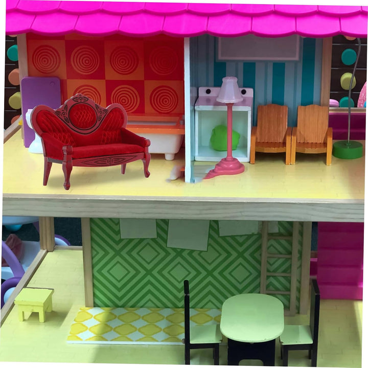 Supvox Puppenhausmöbel Miniatur gemacht Puppencouch Mini- realistisch für wohnzimmermöbel Vintage So