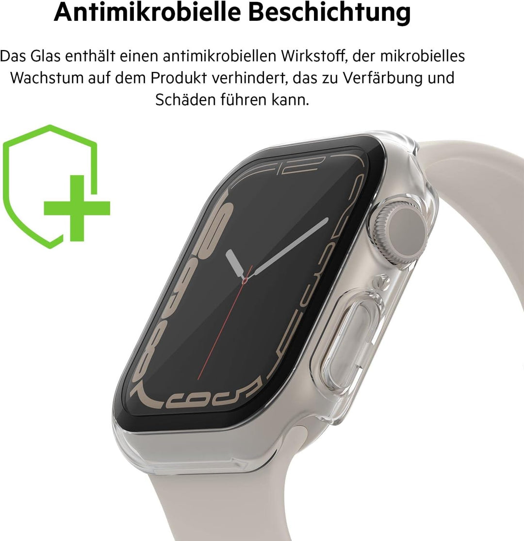 Belkin ScreenForce Apple Watch 41mm, 40 mm Series 8, SE, 7, 6, 5, 4 Bumper-Case mit integriertem Har