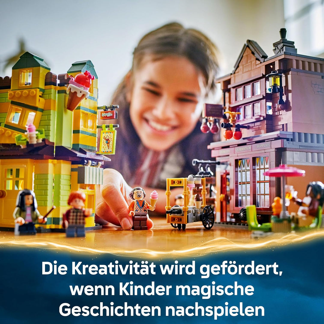 LEGO Harry Potter Qualität für Quidditch & Fortescues Eissalon - Set mit 2 Winkelgasse Läden, 6 Mini