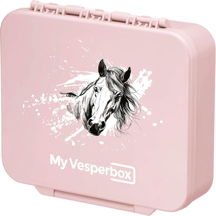 My Vesperbox® Brotdose für Kinder mit Fächern Liv [MADE IN GERMANY] - Lunchbox mit Trennfächern - Be