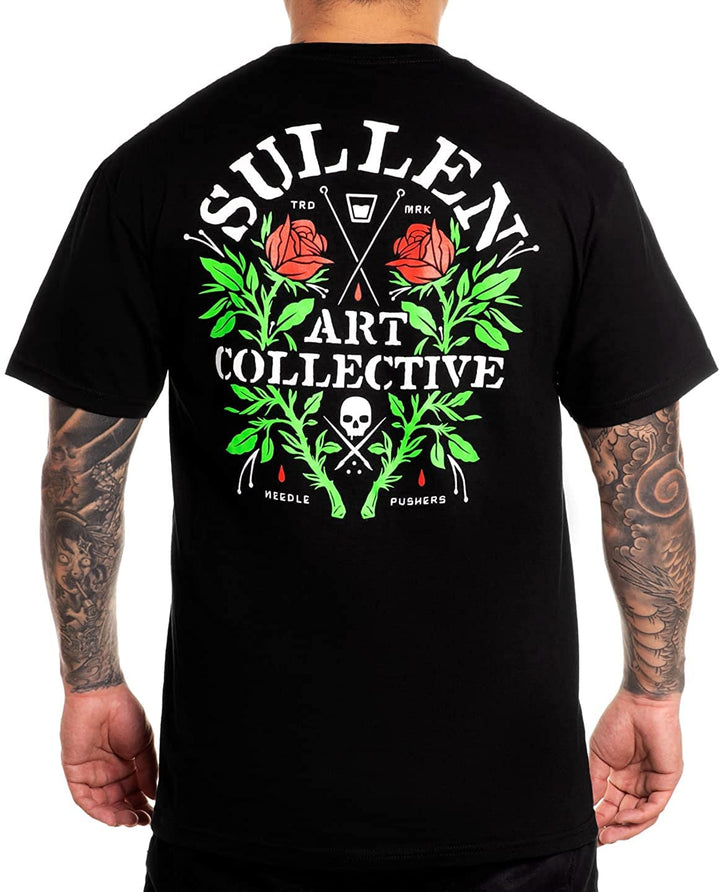 Sullen Men's Pushers Standard Black Short Sleeve T Shirt 2XL