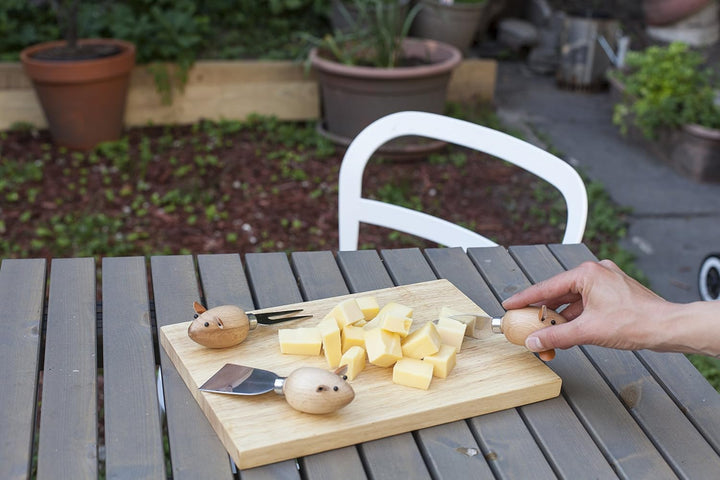 Kikkerland Käse-Set Mouse Cheese Board Maus, Maus