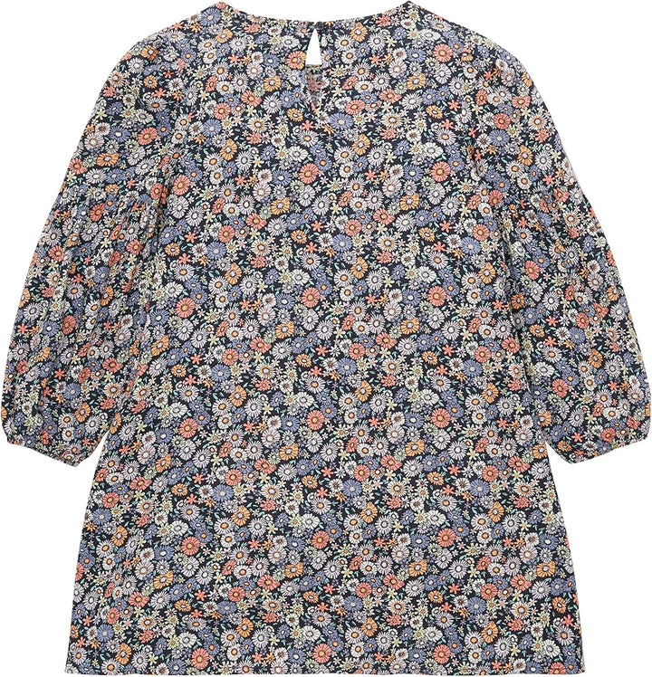 TOM TAILOR Mädchen Kinder Kleid mit Blumenmuster 116-122 31440 - Multicolor Flower Print, 116-122 31