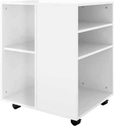 Tidyard Rollschrank Rollcontainer Schreibtisch Aktenschrank Druckertisch mit Rollen Bürocontainer Bü