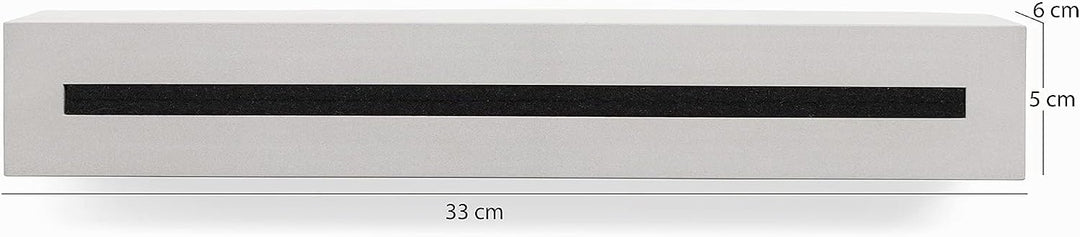 Schlüsselbrett mit Ablage aus Beton Light Edition 33x6x5 cm, Schlüsselboard Wand, Schlüsselaufbewahr