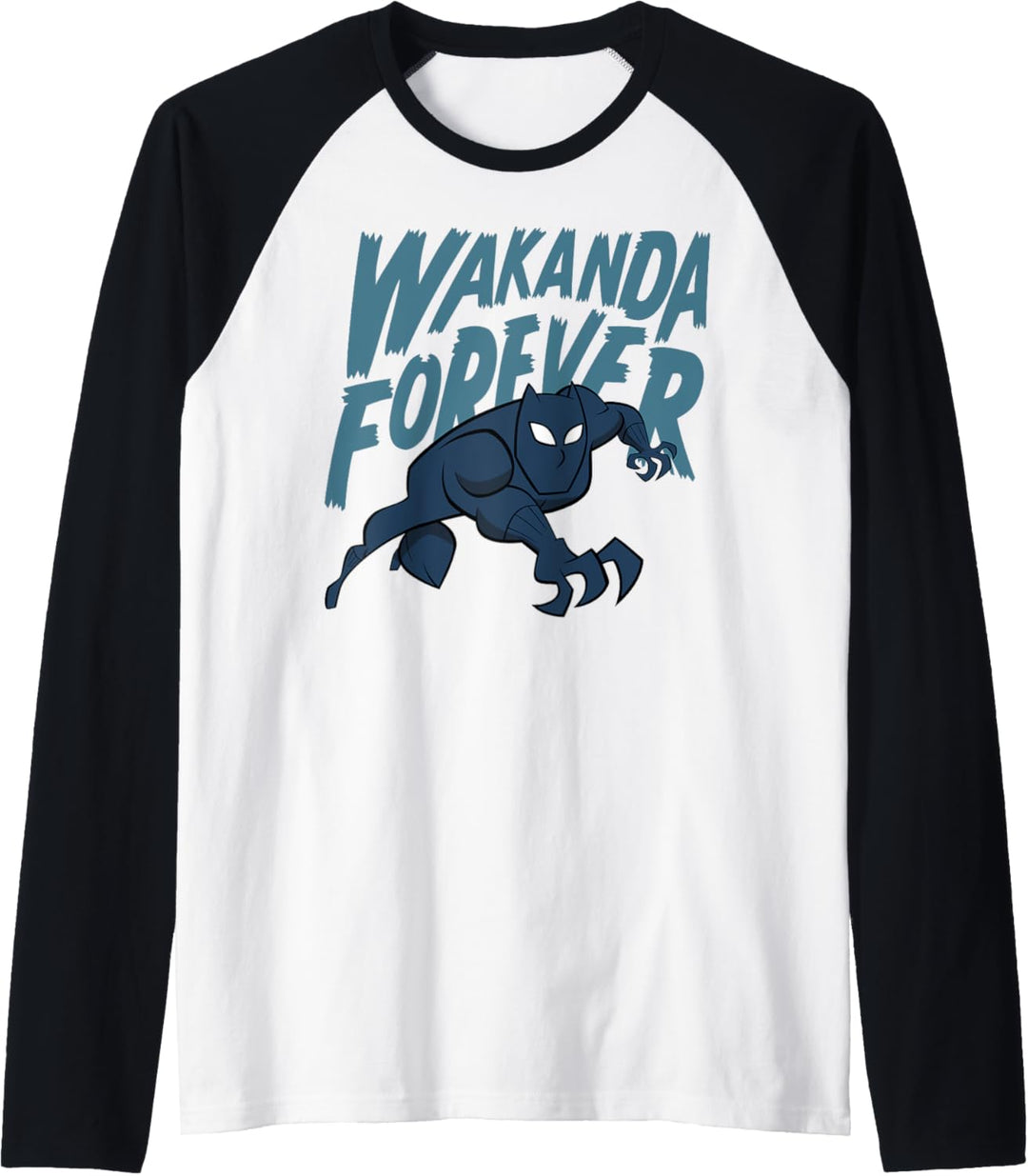 Marvel Black Panther Wakanda Forever Doodle Raglan