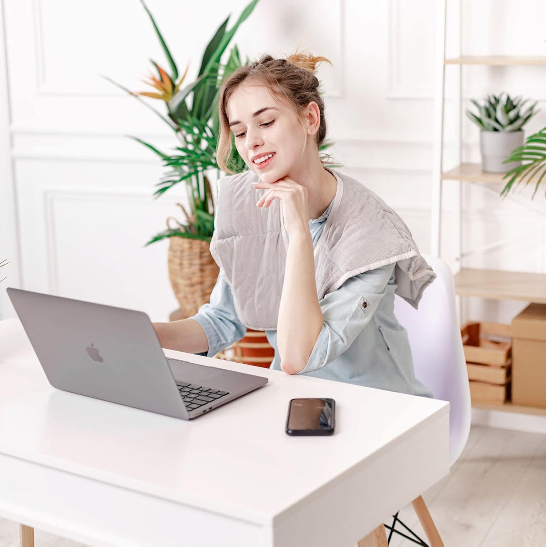 Gravity Home Office Kit : Gewichtskragen Gewichtskissen und Gewichtsband für Stress Nacken- Rücken-