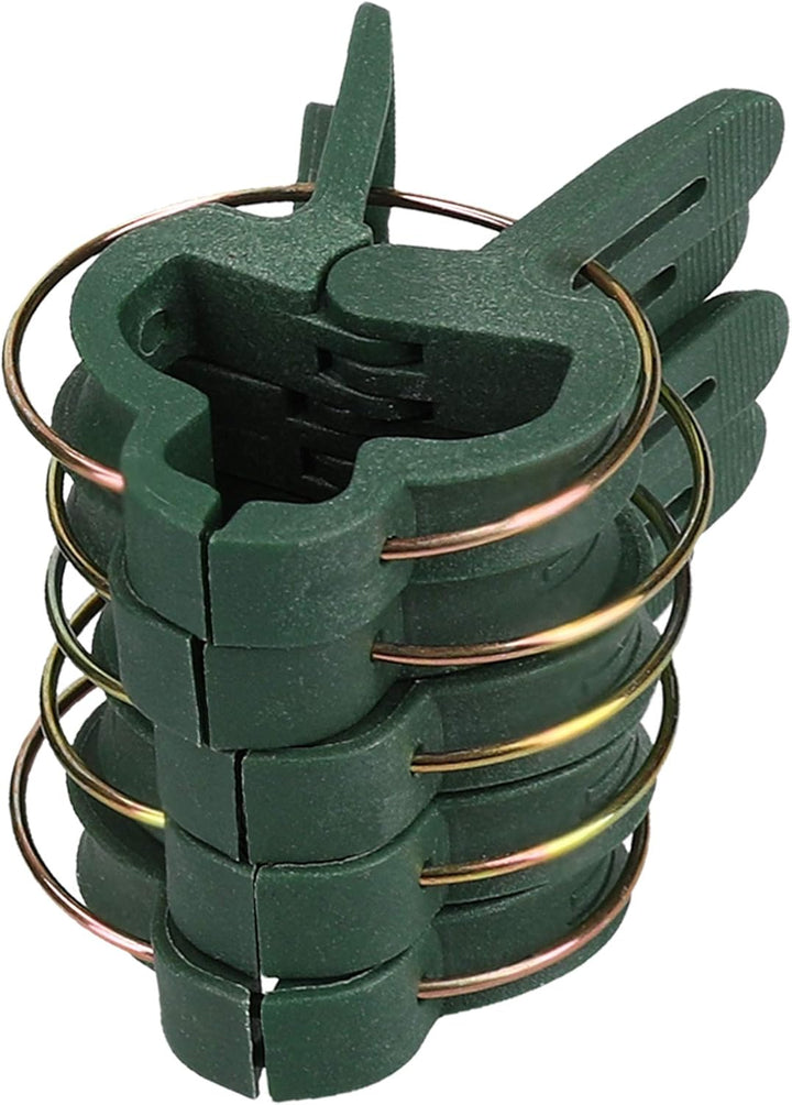 mumbi 200x Pflanzenclips Pflanzenklammern Pflanzenhalter Pflanzenbinder in 2 Grössen, Gartengrün Kle