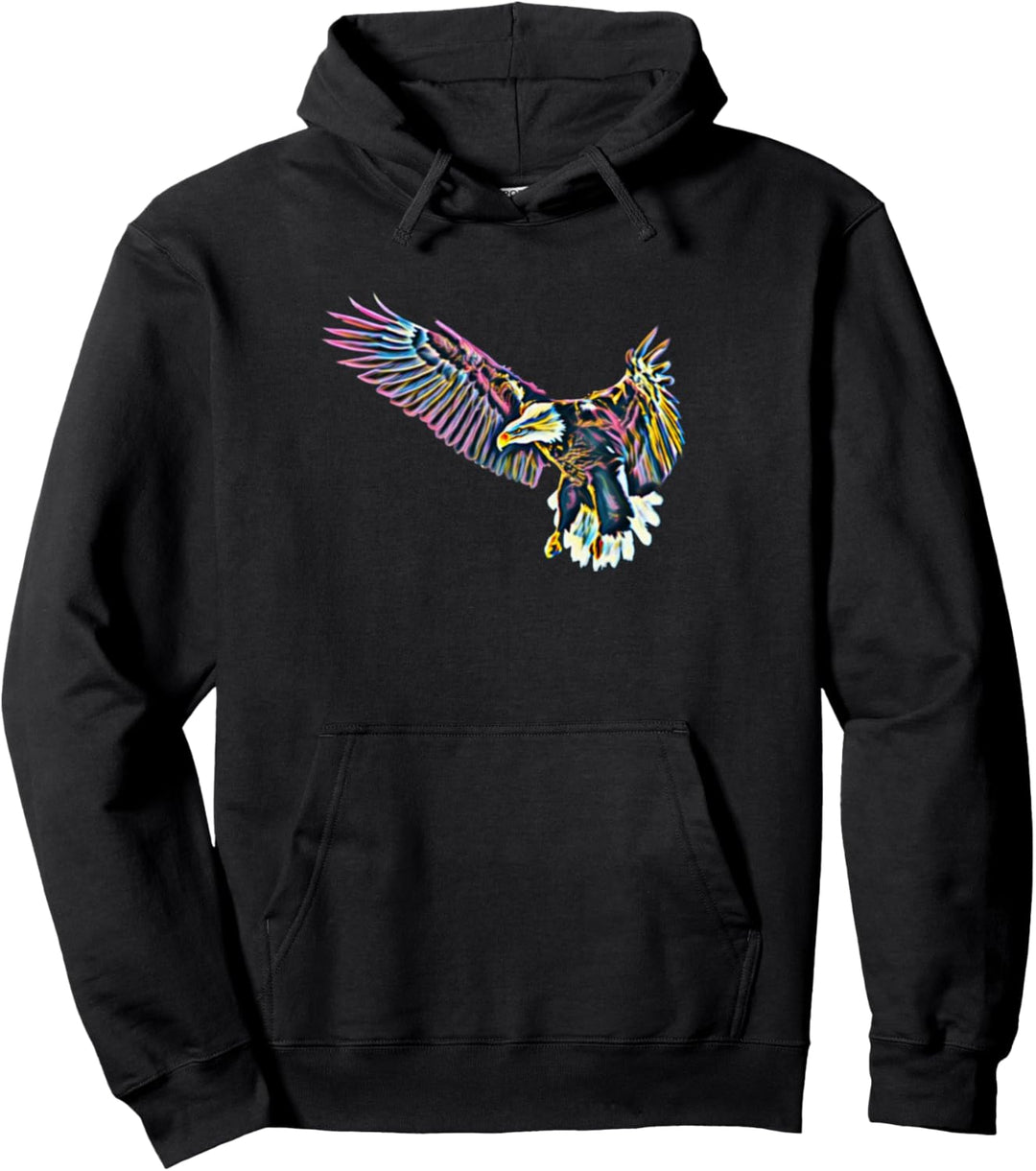 Adler Motiv Raubvogel Pullover Hoodie
