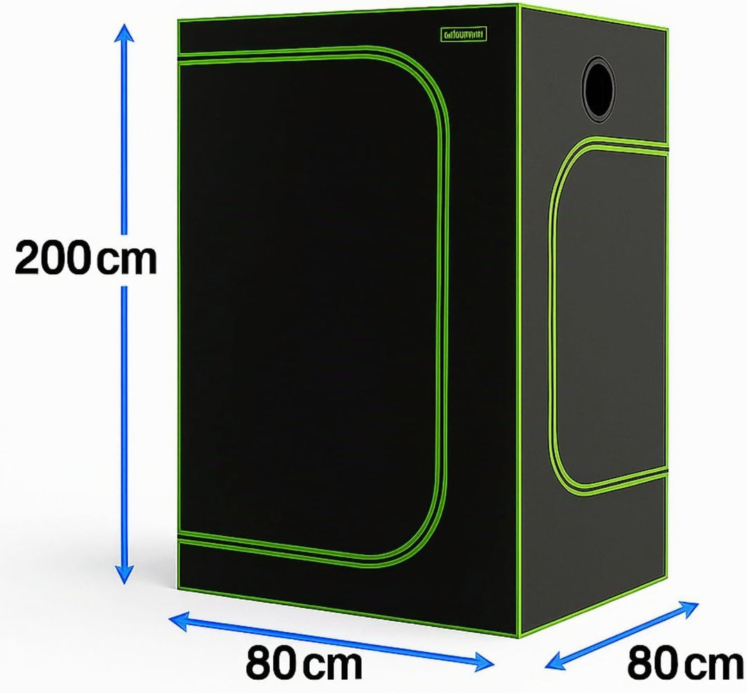 Weedness Dark Box Grow-Box für Indoor-Zucht 80x80x200 cm - Zuchtzelt Growschrank Growzelt Zuchtbox G