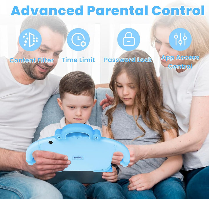 zcobro Kinder Tablet 7 Zoll Andorid Tablet für Kinder 2GB RAM+32GB ROM+128GB Erweiterbar, Kids Table