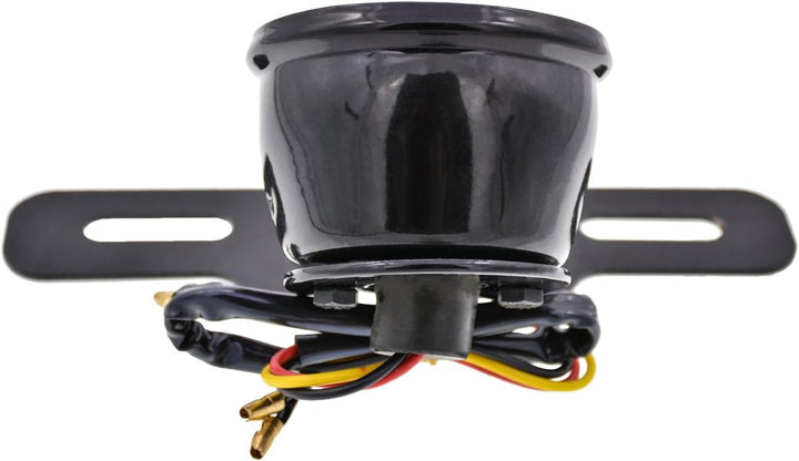 KATUR Motorrad Kühlergrill Rücklicht DC 12 V Rücklicht Bremslicht Kennzeichenhalter Rücklicht Bremsl