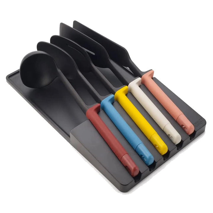 Joseph Joseph Elevate Utensilien in der Schublade Küchenhelfer-Set, 5-teilig inklusive Löffel, Pfann