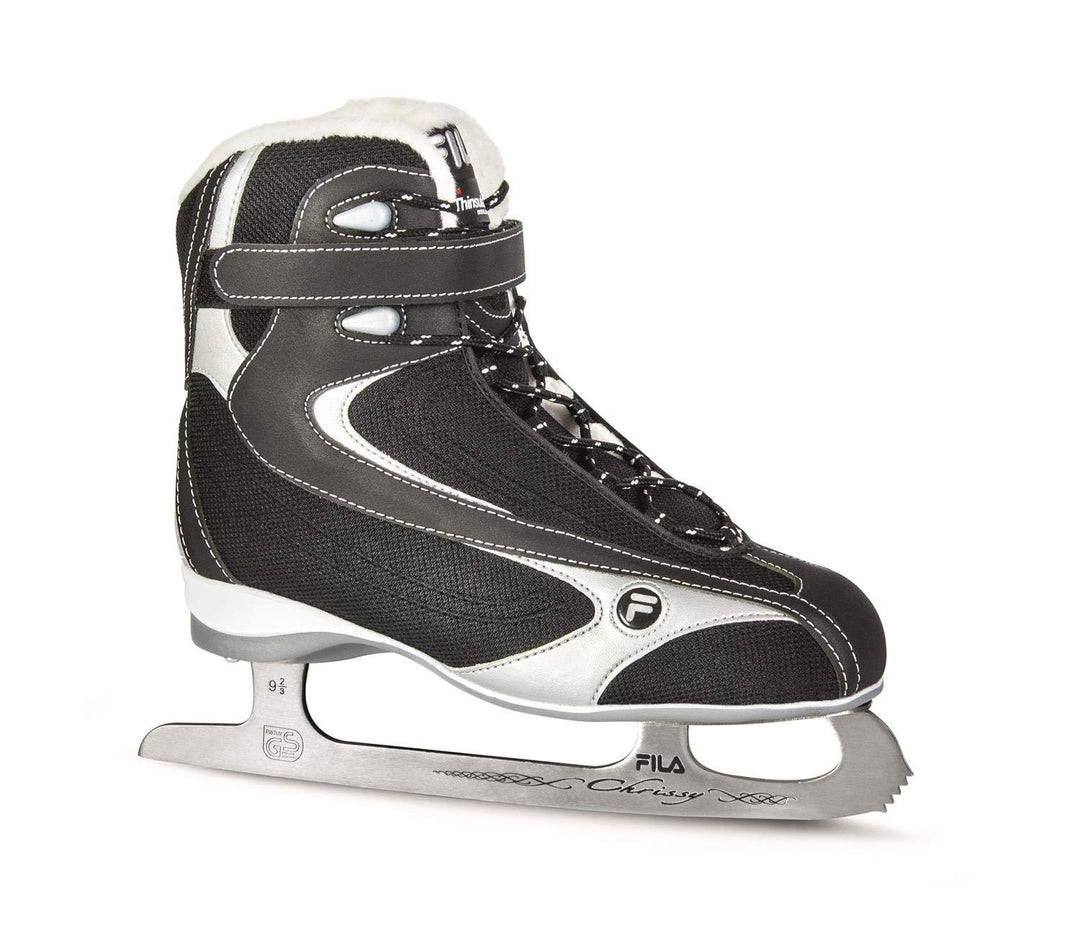 FILA SKATES Damen Chrissy Lx Inline Skate 39 BLACK/SILVER, 39 BLACK/SILVER