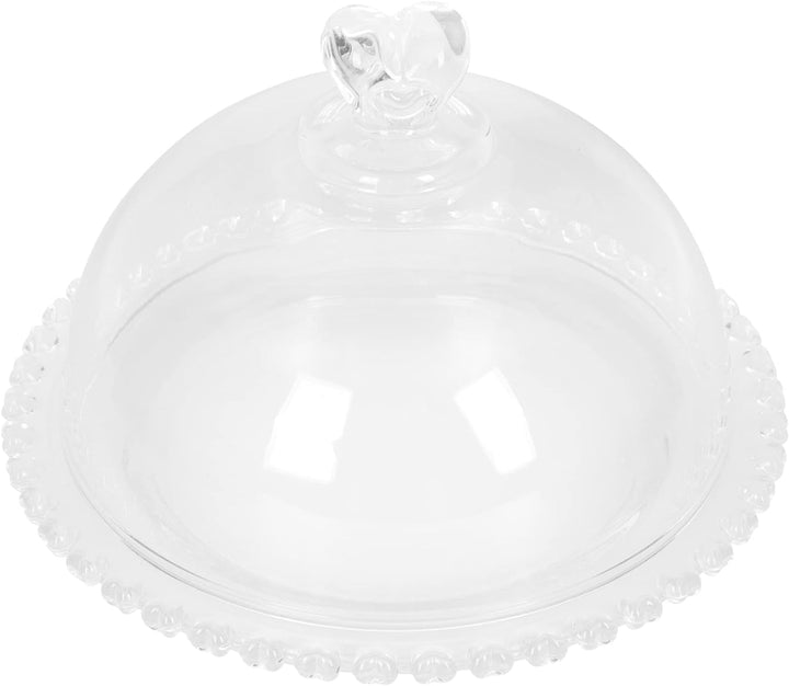 Cabilock Glasglocke Kuchenplatte Kuchenglocke Glasabdeckung K?seglocke Tortenhaube Kuchenabdeckung L