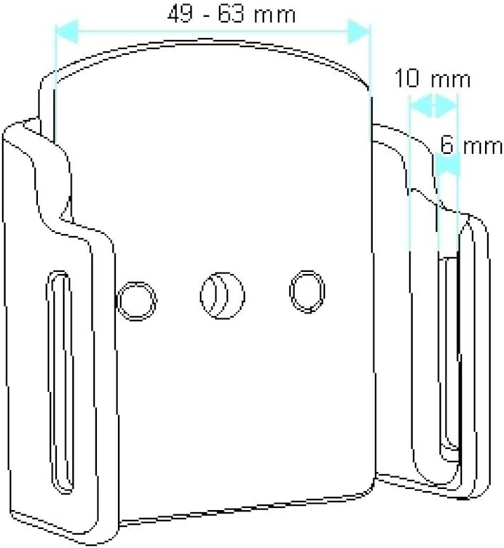 Brodit Gerätehalter 511230 | Made IN Sweden | für Smartphones - universell einsetzbar, schwarz