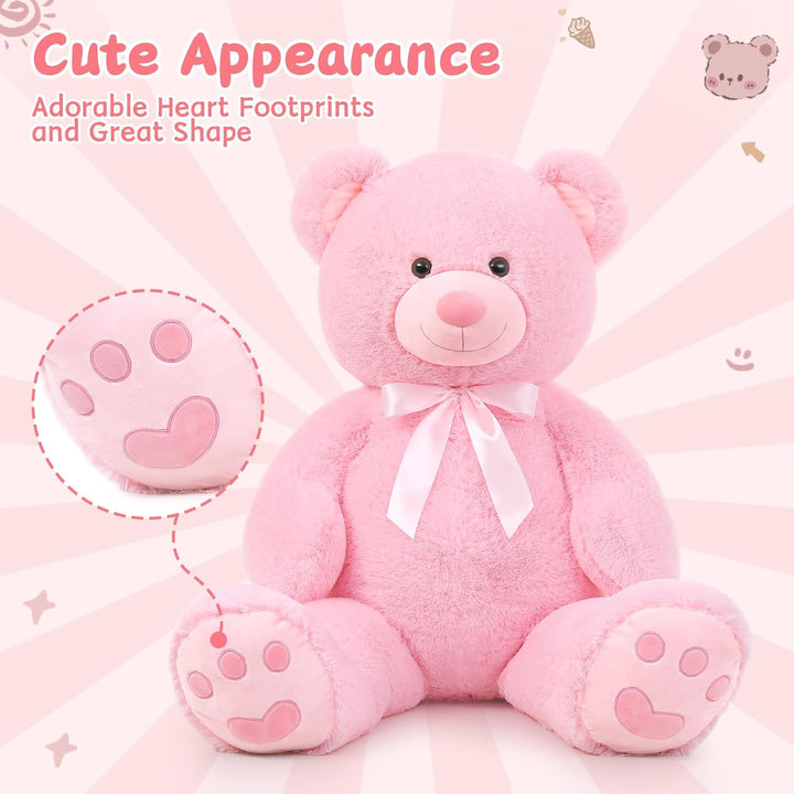 MorisMos 150cm riesen Teddy XXXL, weich gross teddybär XXL,süss kuschelbär plüschbär als Geschenk fü