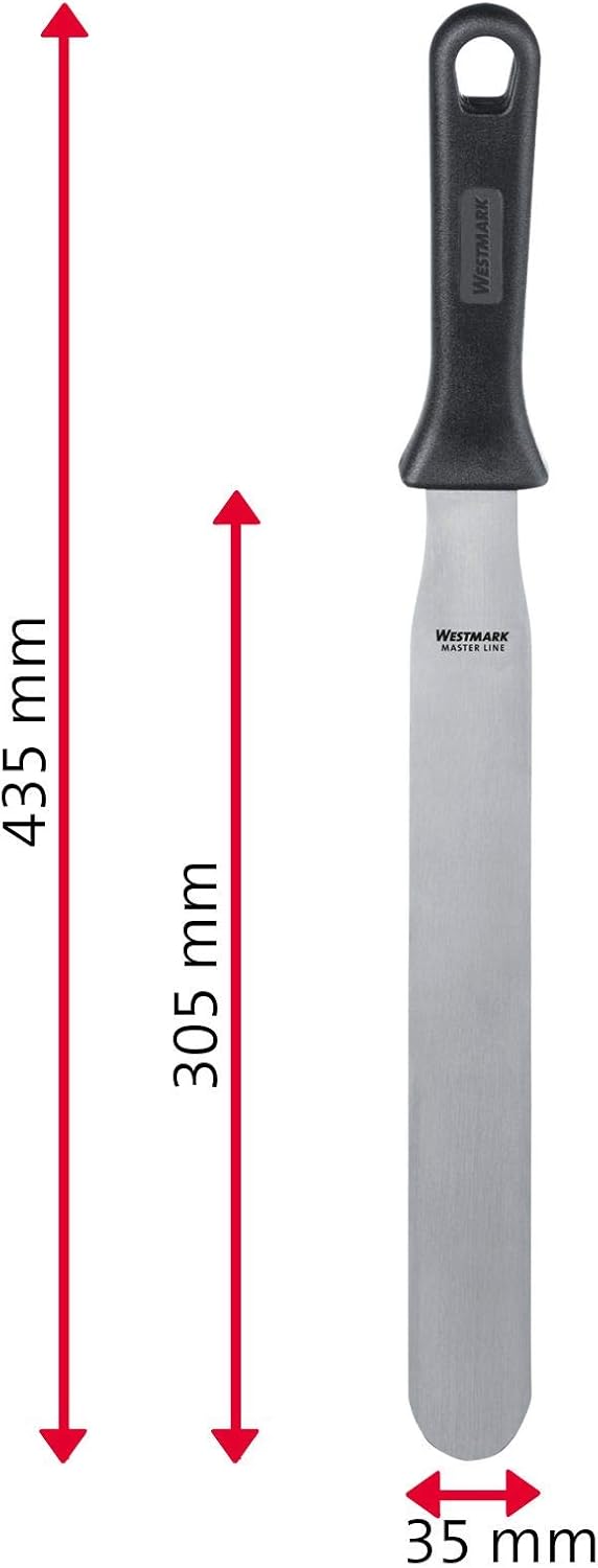 Westmark Profi-Streichpalette/Konditorenmesser, Gerade, Flexibel, Klingenmass: 3,5 x 30,5 cm, Länge: