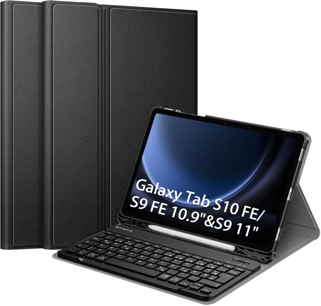 Fintie Tastatur Hülle für Samsung Galaxy Tab S9 FE 10.9 Zoll/Tab S9 11 Zoll 2023 Tablet, Keyboard Co