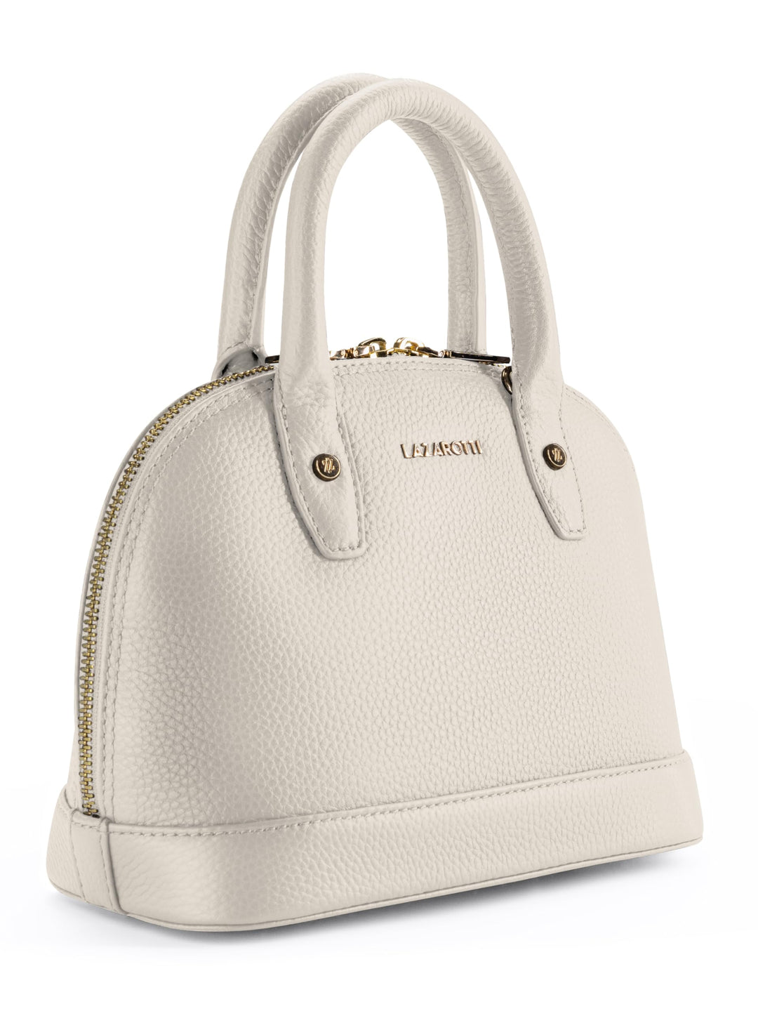 Lazarotti Bologna Leder Handtasche Damen | mit Henkel & abnehmbaren Tragegurt | mittelgrosse Henkelt