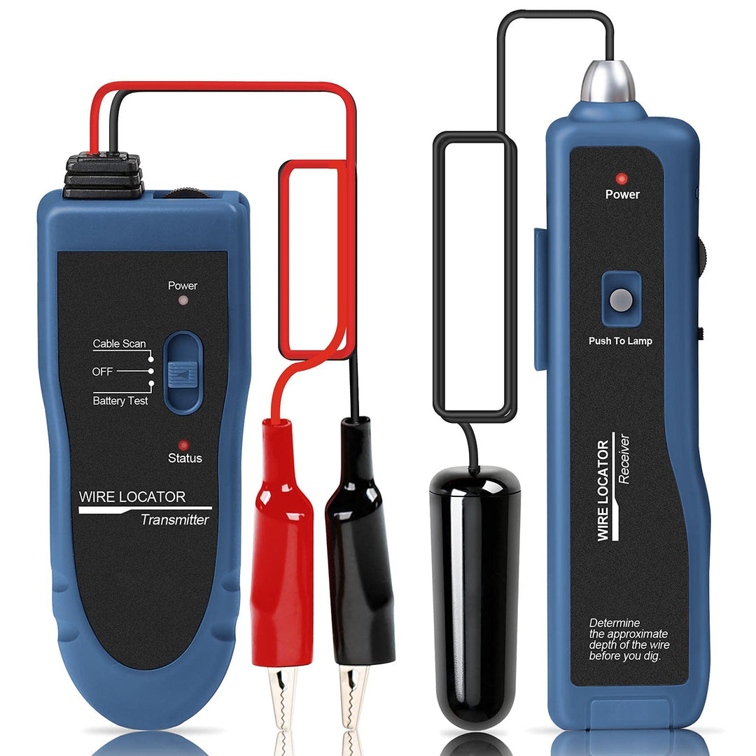Kolsol Unterirdischer Kabel-Locator, Kabeltester F02 Pro mit wiederaufladbarem 1100-mAh-Akku zum Lok