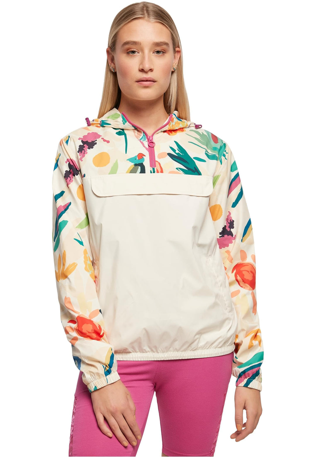 Urban Classics Damen Jacke XL Whitesandfruity, XL Whitesandfruity